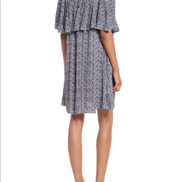 Rebecca Minkoff Havasu Off Shoulder Halter Dress 8 - Picture 2 of 3